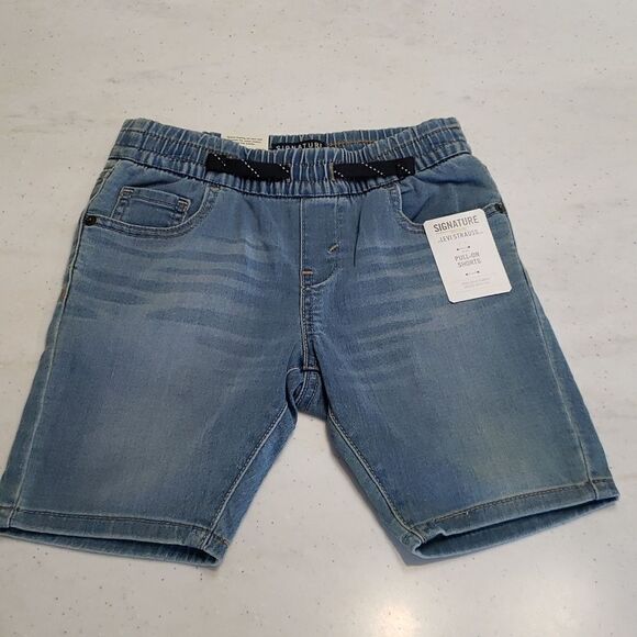 NWT Boys Signature Levi's GOLD Pull-On Shorts Sz S - Picture 2 of 6